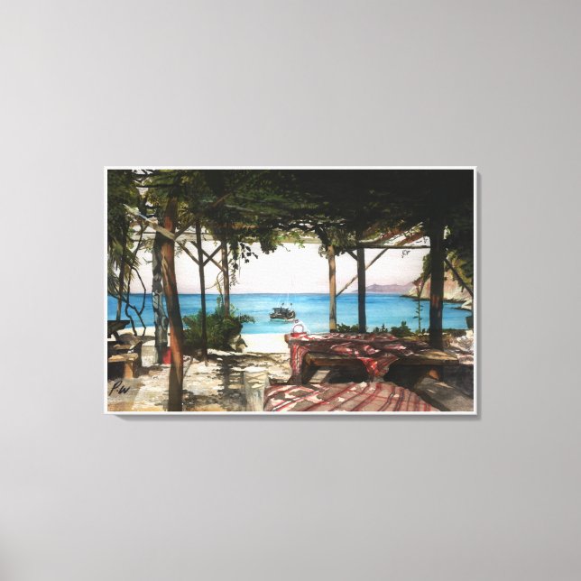 Costly Sands Bay In Turkey Canvas Print (Front)