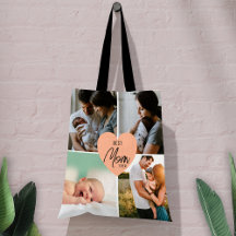Costom Modern Best Mom Ever 4 Photo Collage