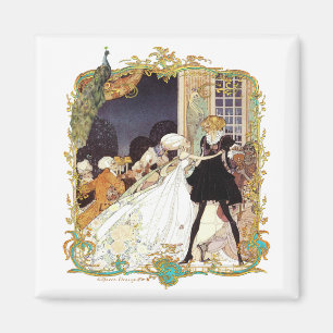 Costume Ball Vintage Style Art Design Magnet