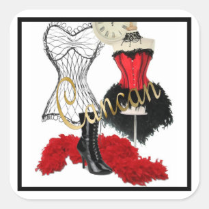 Costume cancan 1 Sticker