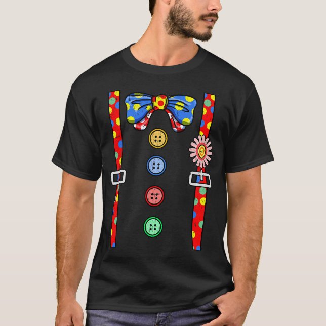 Costume clown Halloween T-shirt Vintage (Devant)