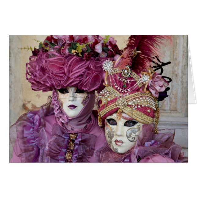 Costume de carnaval pourpre, Venise (Devant horizontal)