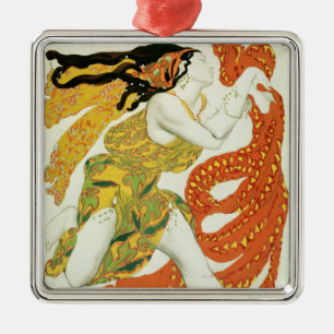 Costume design for a bacchante in 'Narcisse' Metal Ornament