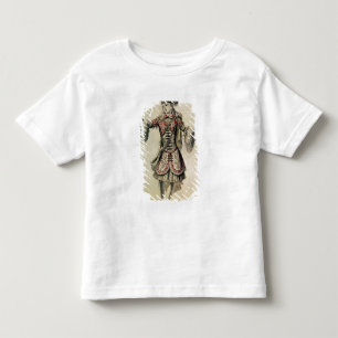Costume design for a male dancer, c.1681 toddler t-shirt