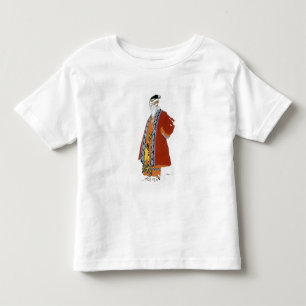 Costume design for an old man in a red coat (colou toddler t-shirt
