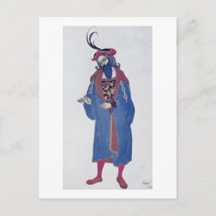 Costume design for Blue-Beard, from Sleeping Beaut Postcard