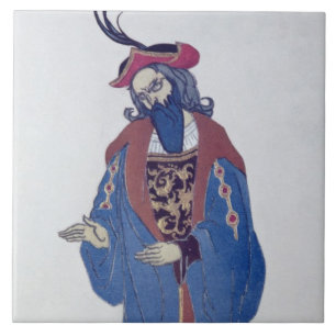 Costume design for Blue-Beard, from Sleeping Beaut Tile