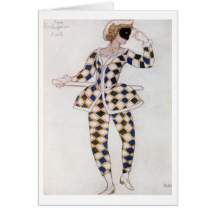 Costume design for Harlequin, from Sleeping Beauty
