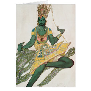 Costume design for Nijinsky as the 'Blue God'