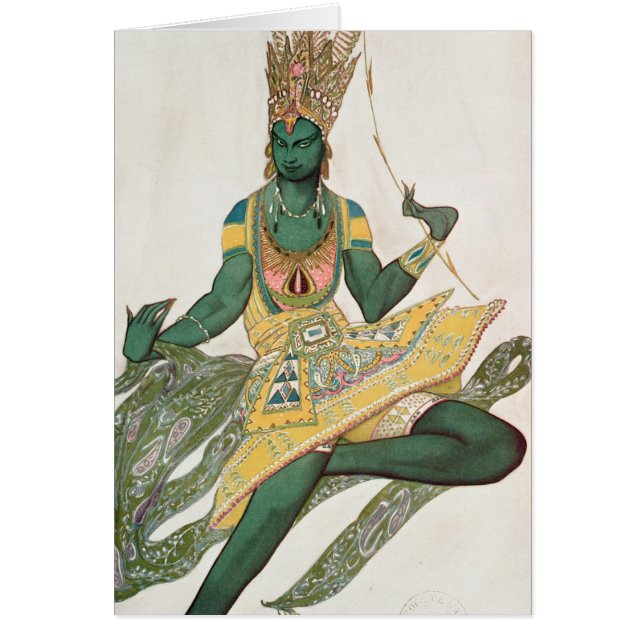 Costume design for Nijinsky as the 'Blue God' (Front)