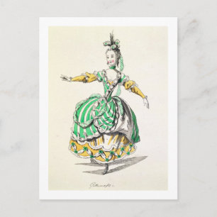 Costume design for Phrygienne, in Dardanus, a free Postcard