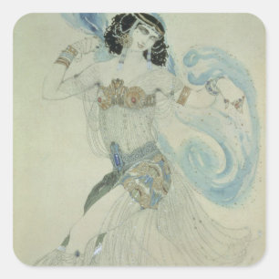 Costume design for Salome Square Sticker