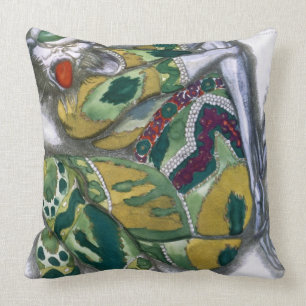 Costume design for Seefenfel, from Sadko, 1917 (co Throw Pillow