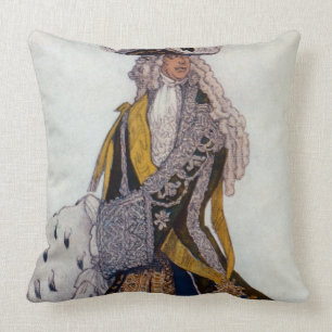 Costume design for The King, in the Garden, from S Throw Pillow