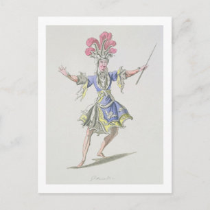 Costume design for the Magician, in Dardanus, a li Postcard