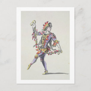 Costume design for Triton, in a 17th century balle Postcard