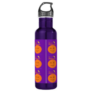 Costume Design Pumpkin Halloween Water Bottle