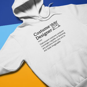 Costume Designer Definition Light Mode - Film Crew Hoodie