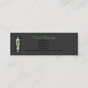 Costume Designer Mini Business Card