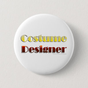 Costume Designer (Text Only) 2 Inch Round Button