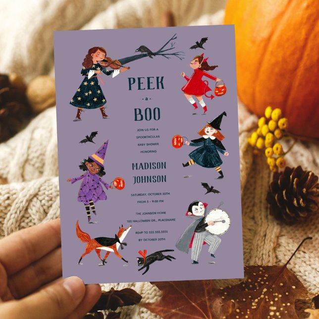 Costume d'Halloween enfants bébé douche invitation (Créateur téléchargé)