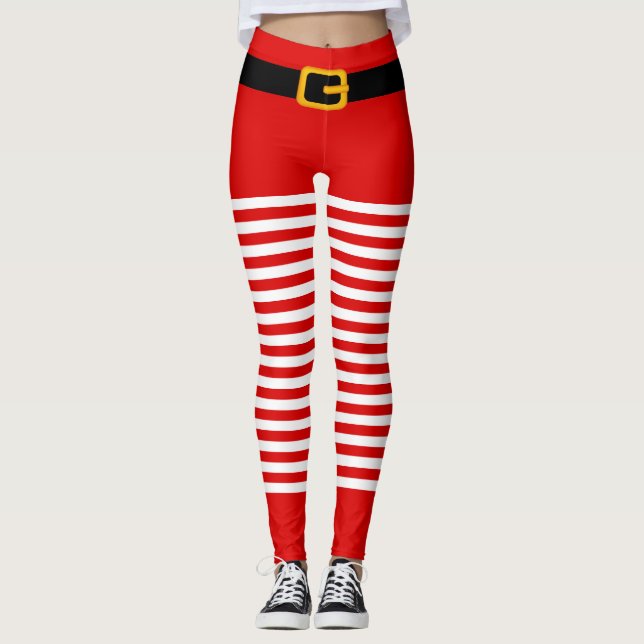 Costume du Père Noël Leggings de Noël (Devant)