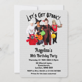 Costume enfant personnalisable Carte d'invitation 