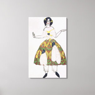 Costume for a female puppet, from La Boutique Fant Canvas Print