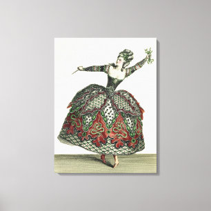 Costume for a Fury in 'Iphigenia in Tauris' and se Canvas Print