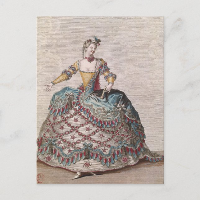 Costume for an Indian woman Postcard (Front)