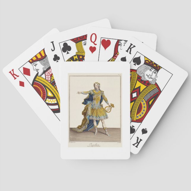 Costume for Apollo in the opera 'Phaethon', engrav Playing Cards (Back)