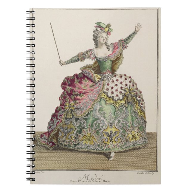 Costume for Medea in the opera 'Jason and Medea', Notebook (Front)