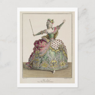 Costume for Medea in the opera 'Jason and Medea', Postcard
