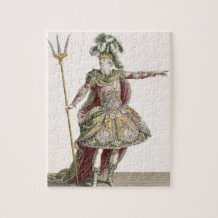Costume for Neptune in several operas, engraved by Jigsaw Puzzle