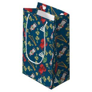 Costume gallois et Emblèmes sur le sac cadeau bleu