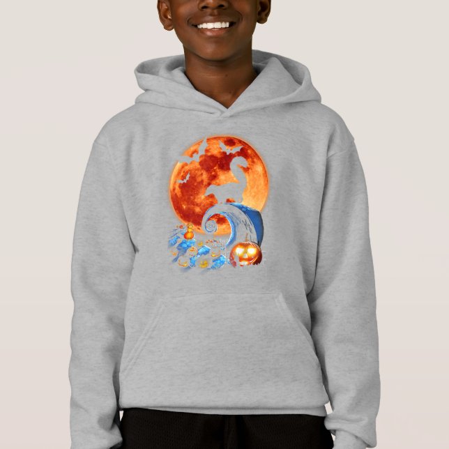Costume Halloween Skunk Et Lune Silhouette (Devant)