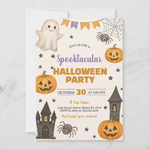 Costume hanté Trick ou Treat Invitation