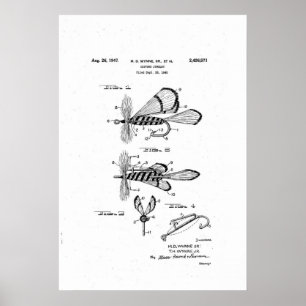 costume jewellery patent / dry fishing fly poster