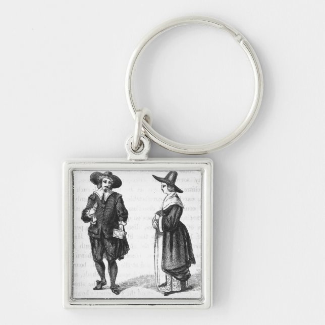 Costume of the Pilgrims Keychain (Front)