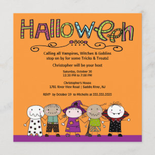 Costume Party Halloween Party Invitation