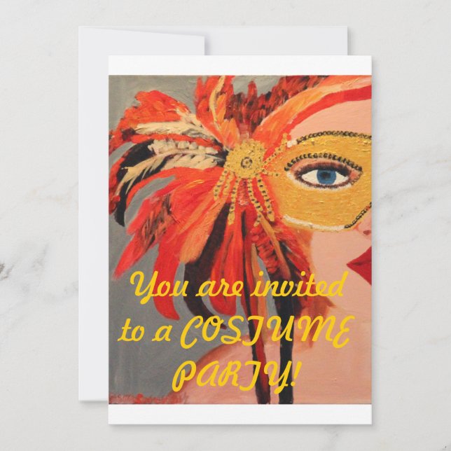 Costume party invitation (Front)