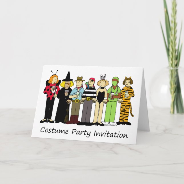 Costume Party Invitation Children in Fancy Dress (Front)
