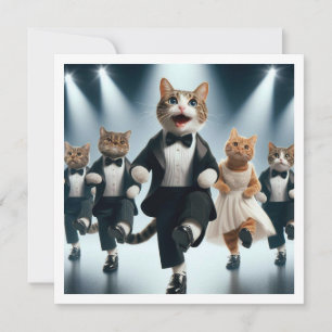 Costume party, Tap dance,  Dance party, cat  Invitation