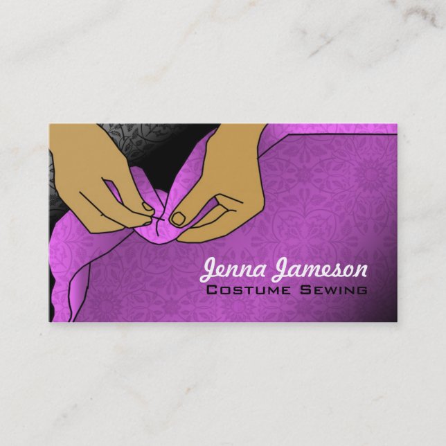 Costume Sewing Business Cards (Front)