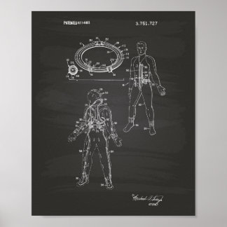 Costume spatial 1973 Tableau de bord de l'art brev