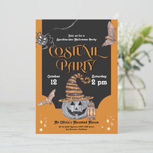 Costume Spooktacular Invitation de la fête d'Hallo