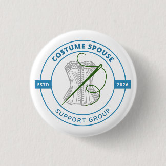 Costume Spouse Support Group 1 Inch Round Button