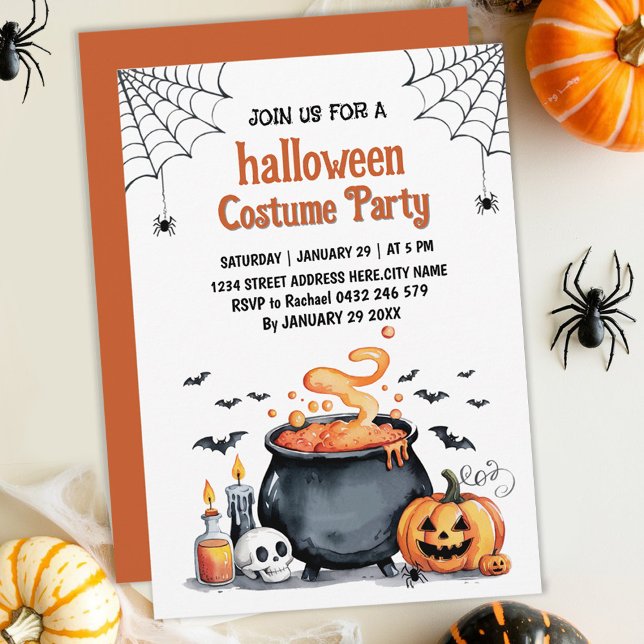 Costume tendance Cute Halloween fêtes Invitation (Créateur téléchargé)