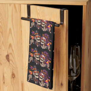 Costumes and Cocktails Adult Party Halloween Kitchen Towel