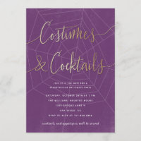 Costumes and Cocktails Modern Halloween Party